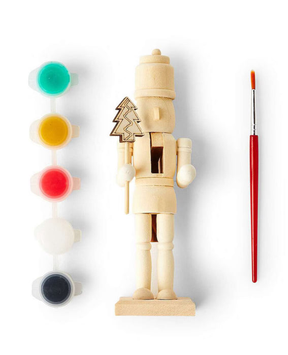 6" Christmas Nutcracker Solider Paint Kit With Paint & Brush