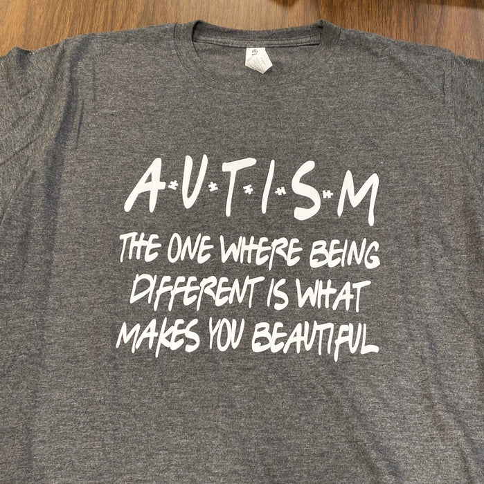Autism Awareness. $6 CLEARANCE TEES!  $8 For Long Sleeves!  Random Shirt Color Chosen.