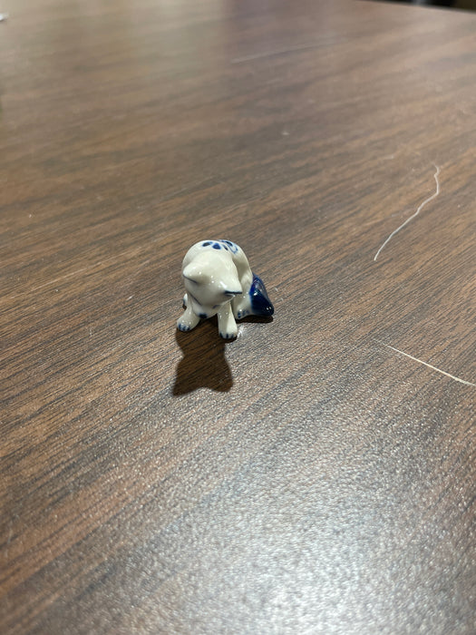 Blue & White Porcelain Trinkets. Small Animals. Range in size from 1" to 3"