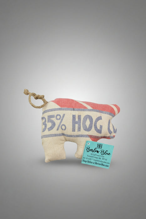 Miniature Hand Sewn Hog's.  Made from Fun Fabric or Vintage Feed Sacks.