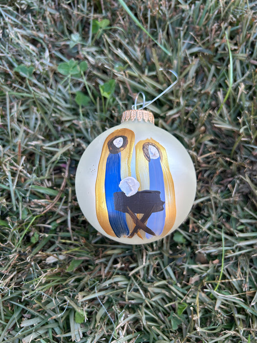 Hand Painted Nativity Ornaments by Alex Ladner