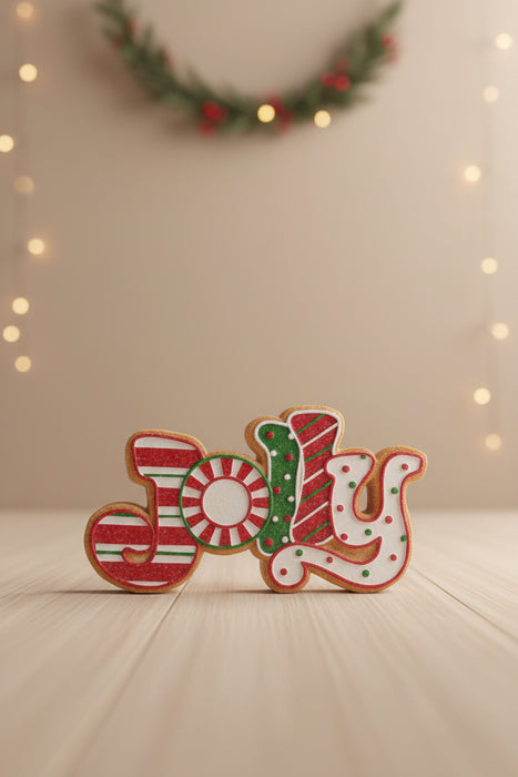 Resin Gingerbread Tabletop Word Signs- 3 Styles!