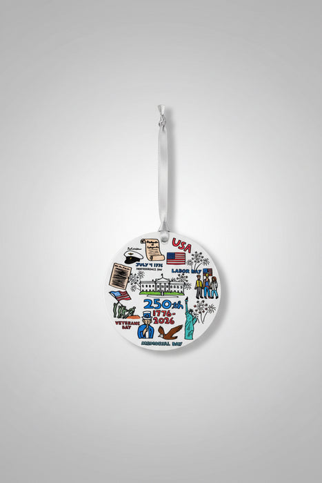 250th Year America Ornament