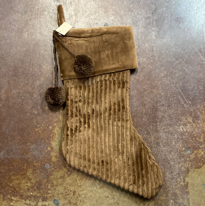 Brown Velvet Stocking *Personalization Can Be Added for an Additional $10!*