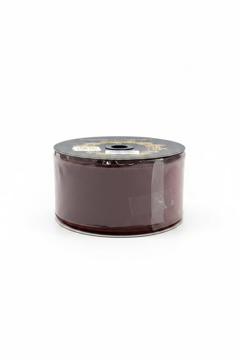 Paper Felt Maroon John Mark Ribbon: 2.5in wide x 10yd