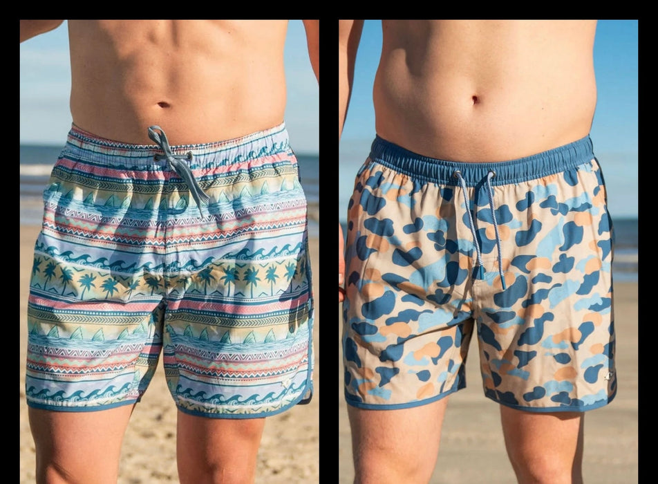 Swim Trunks by Burlebo.  Swim Suit for Men - 2 Styles!