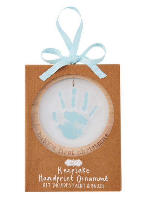 Baby's 1st Christmas Acrylic Handprint Keepsake Ornaments - 3 Colors!