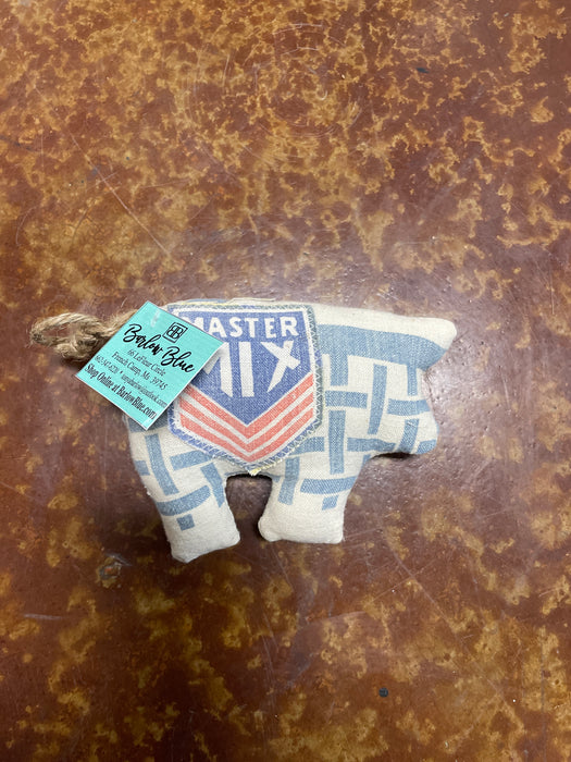 Miniature Hand Sewn Farm Animals.  Made from Fun Fabric or Vintage Feed Sacks.