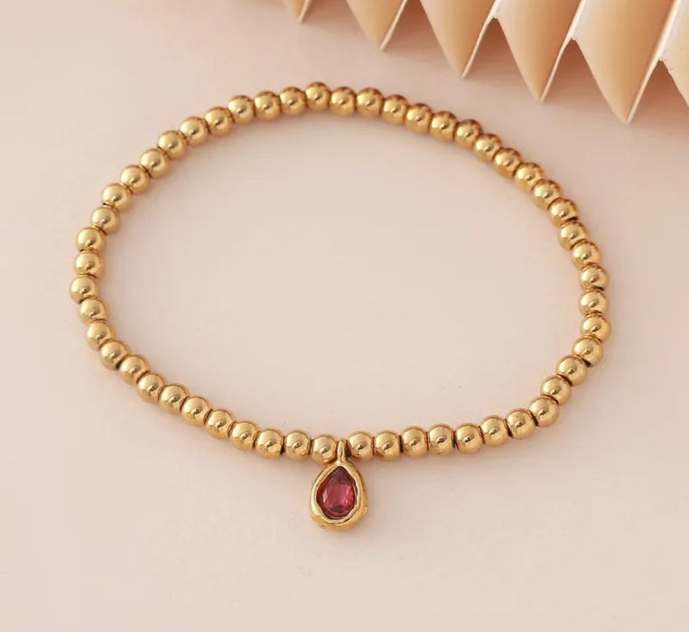 The Aura Drop Birthstone Bracelets (Waterproof)