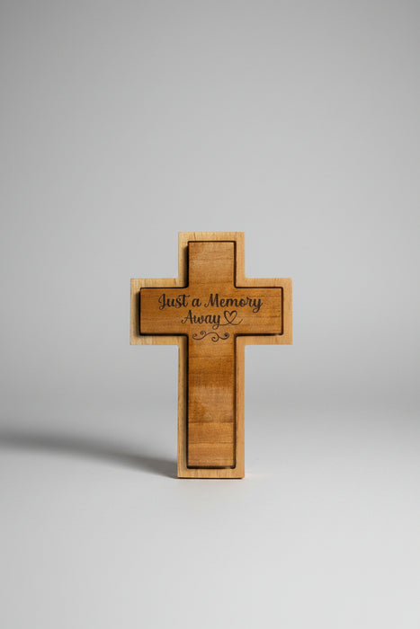 Just A Memory Away Two-Piece Cedar Cross Set
