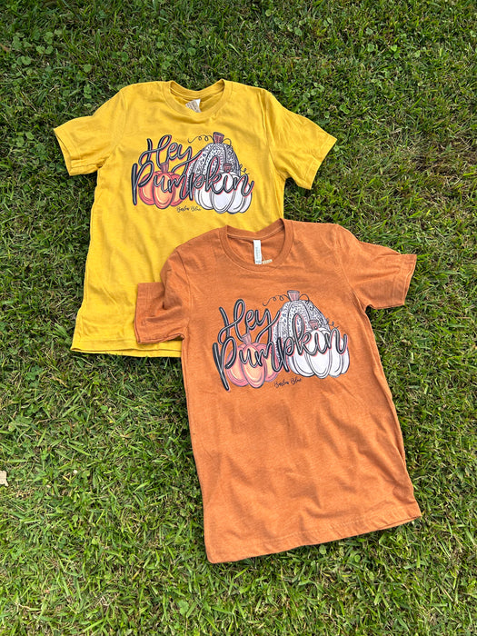 Hey Pumpkin Graphic Tee - 2 Colors!