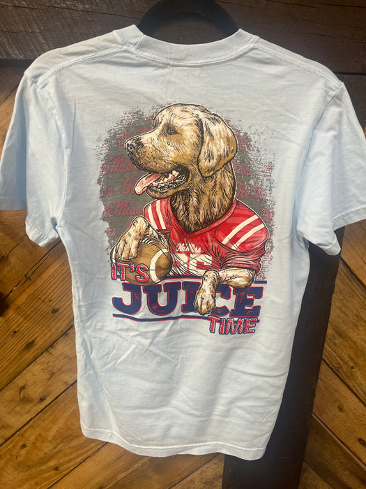 Ole Miss Juice Light Blue Tee- Available in 5 Sizes!
