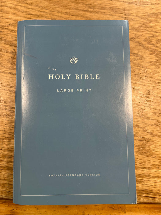 *Minorly Damaged* ESV Economy Bible, Large Print Blue Bibles