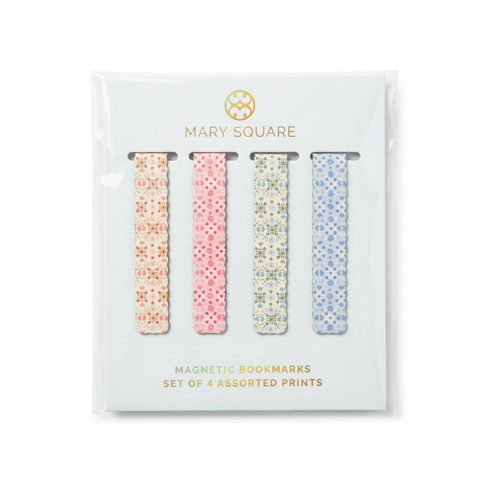 Magnetic Bookmarks by Mary Square. Come in packs of 4- 4 styles to choose from