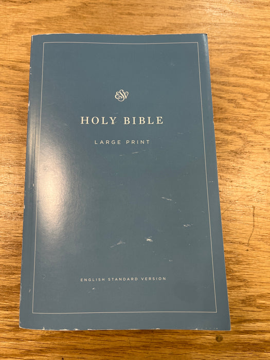 *Minorly Damaged* ESV Economy Bible, Large Print Blue Bibles