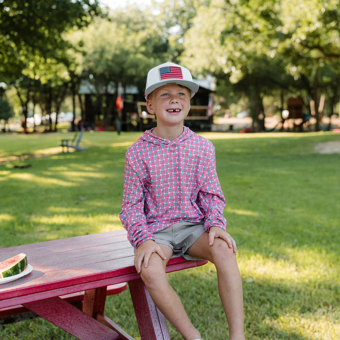 YOUTH Performance Cap – Old Glory Flag Hat by Burlebo
