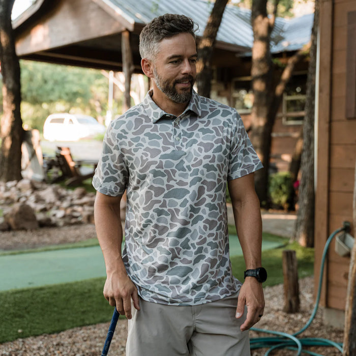 Performance Polo – Classic Deer Camo by Burlebo