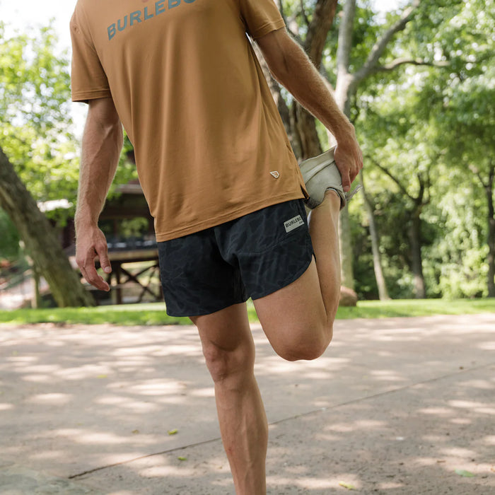 Training Short – Black Camo – 5.5" Running Inseam by Burlebo