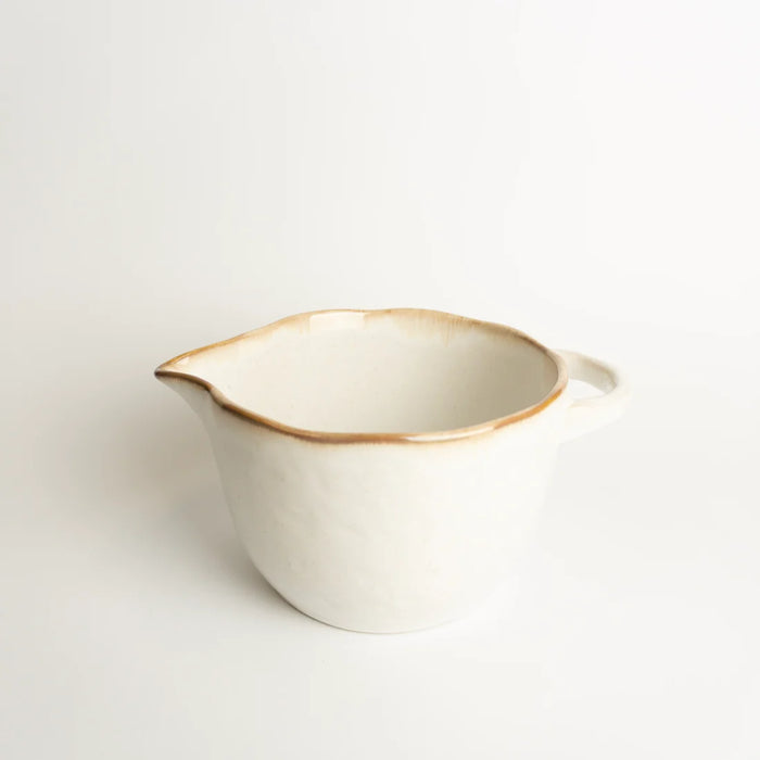 8.8" White Ceramic Mixing Bowl