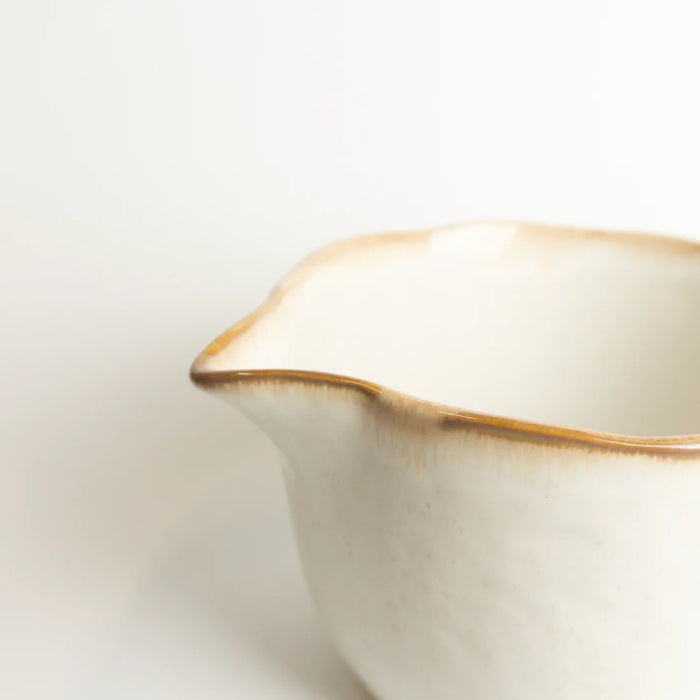 8.8" White Ceramic Mixing Bowl