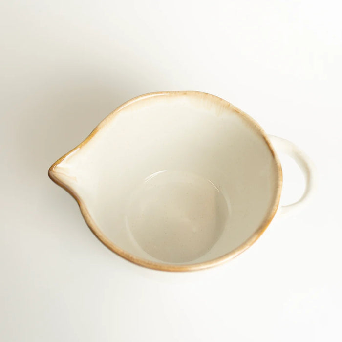 8.8" White Ceramic Mixing Bowl