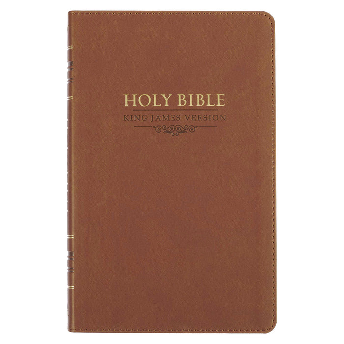Saddle Tan Faux Leather Gift Edition King James Version Bible