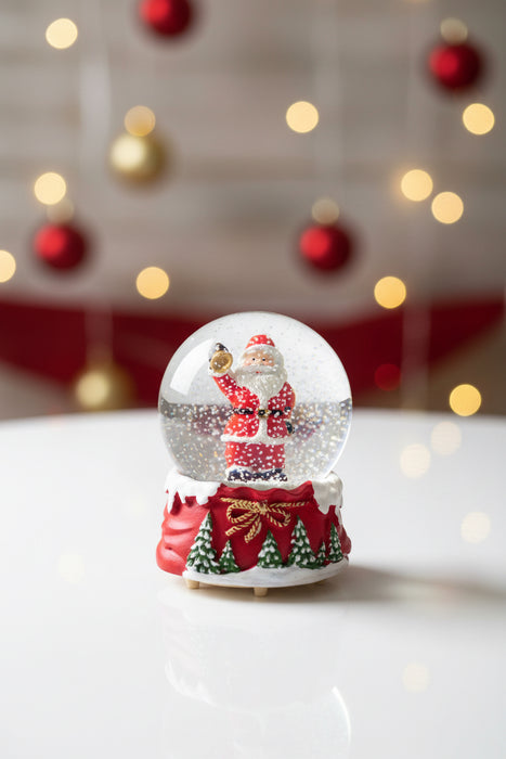 Santa & Snowman Christmas Snowglobes