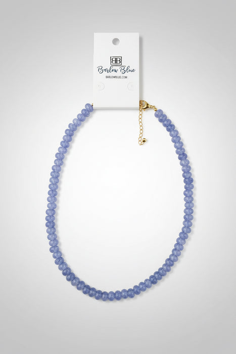 Pastel Blue Beaded Necklace