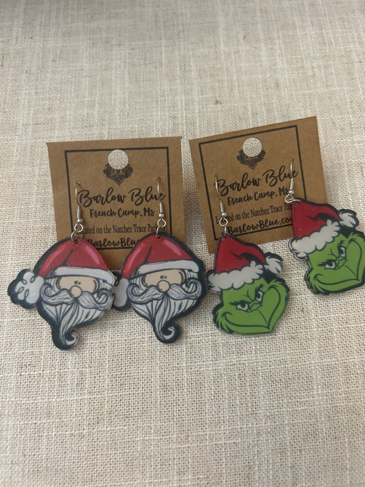 Christmas Character Earrings - 2 Styles!