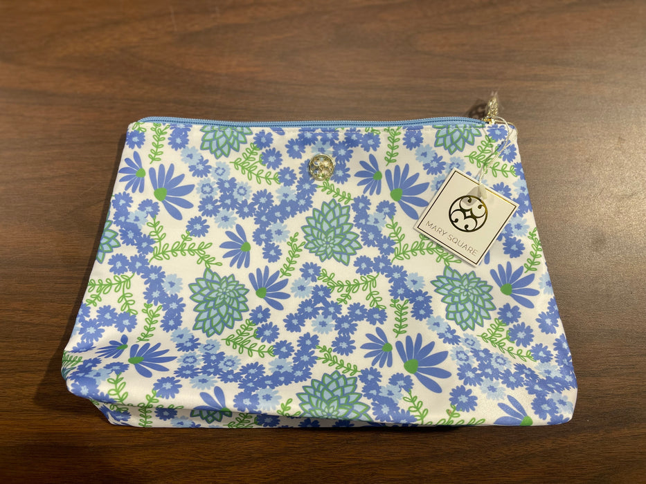 Daisy Chain White Travel Pouch