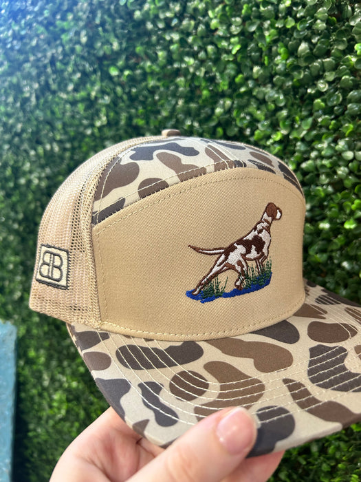 Embroidered Spotted Pointer Dog Hats-3 Styles Available!