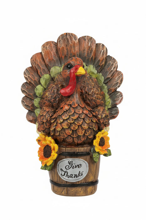 Resin Tabletop Turkey Figurines- 2 Styles!
