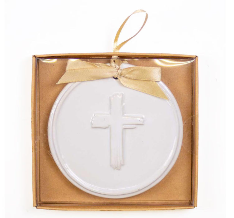 Cross Embossed Ornament