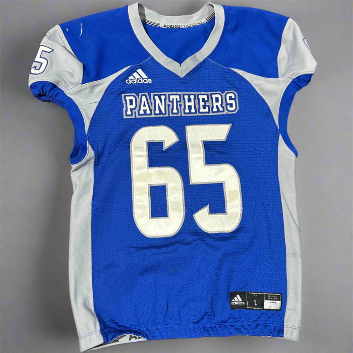 Retired Blue Panther Football Official Game Jerseys