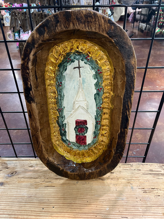 Large Hand Painted Dough Bowls by Alex Ladner