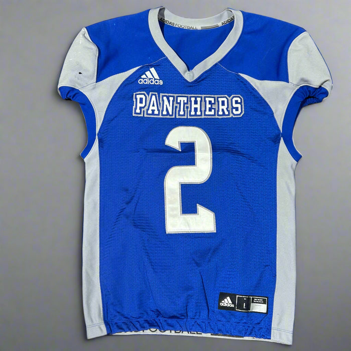 Retired Blue Panther Football Official Game Jerseys