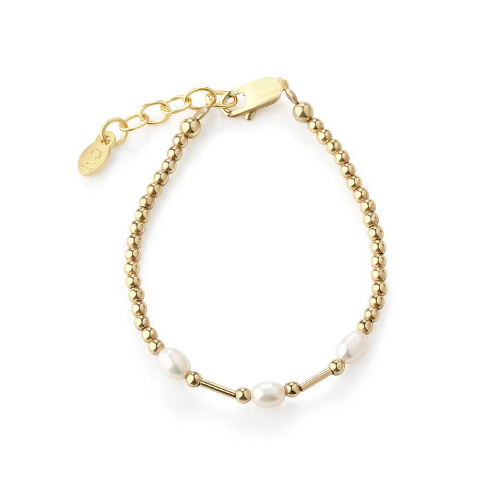 Baby/Kids 14K Gold-Plated Bracelet with Freshwater Pearls