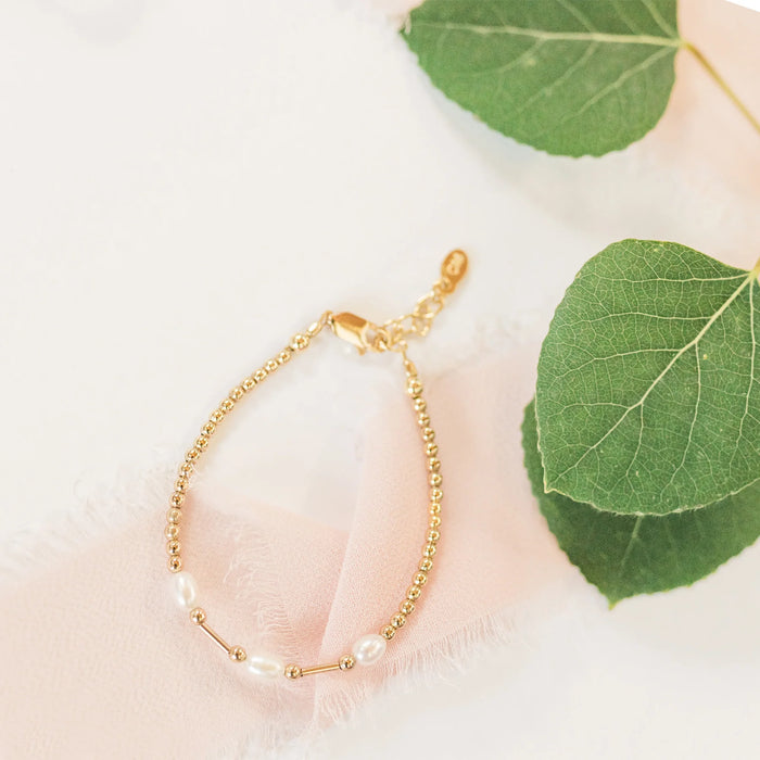 Baby/Kids 14K Gold-Plated Bracelet with Freshwater Pearls