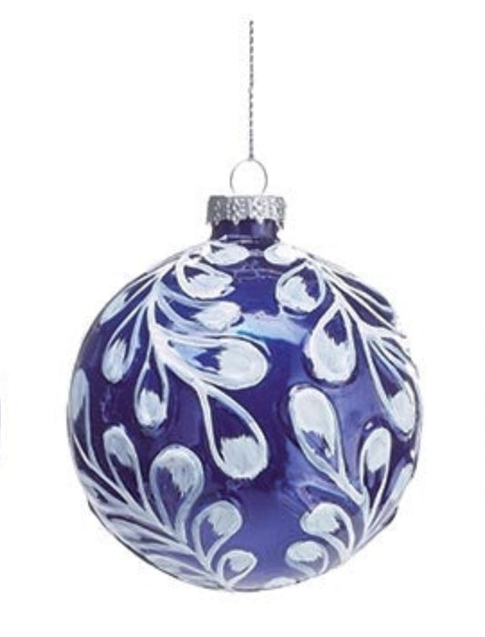 Blue & White Floral Ornaments- 3 Styles!
