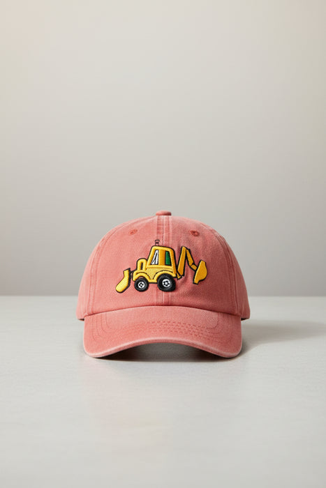 Youth Back-Hoe Hat- Rust