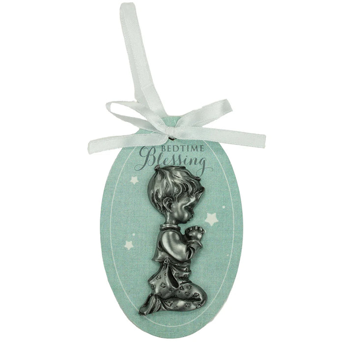 Praying Child Crib Ornament- Boy