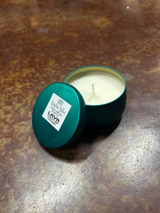 Lava (Smells Like Volcano) 9oz Turquoise Tin Candles