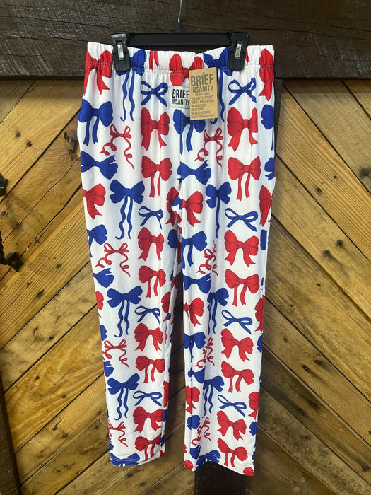 Red & Blue Bow Lounge Pants