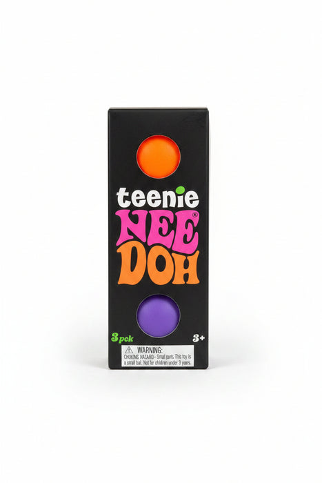 Teenie NeeDoh Squish Ball Small Groovy Glob - Set of 3 Squish Balls.