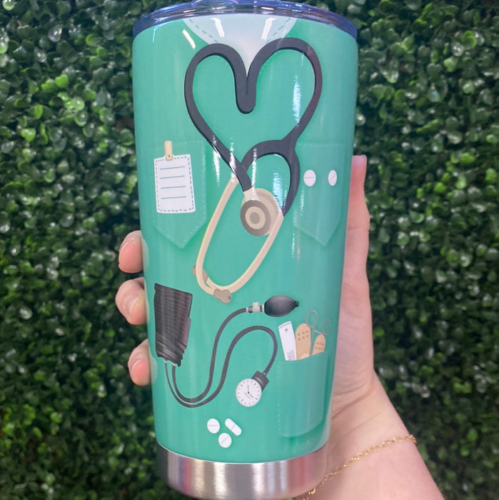 Nurse 20oz Stainless Steel Tumbler