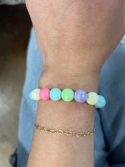 "Color Burst Bracelet" -Kid's Colorful Beaded Bracelet. 2 Sizes Available