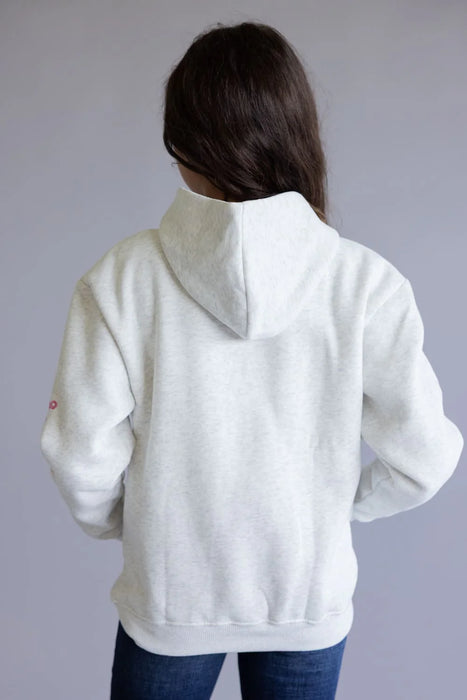 YOUTH Simply Southern Dilara Hoodie with Embroidered Bows