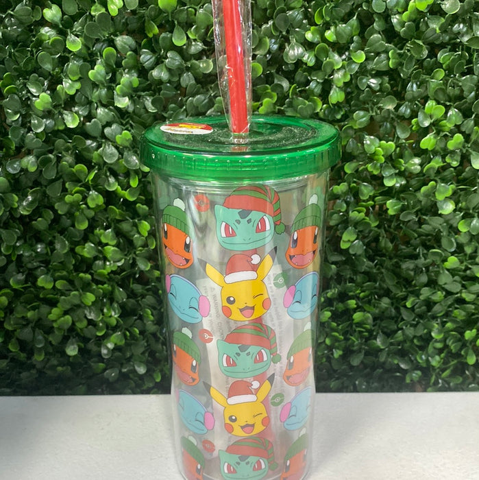 Acrylic Tumblers with Straw