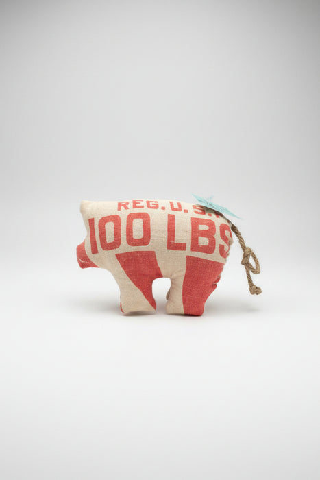 Miniature Hand Sewn Hog's.  Made from Fun Fabric or Vintage Feed Sacks.