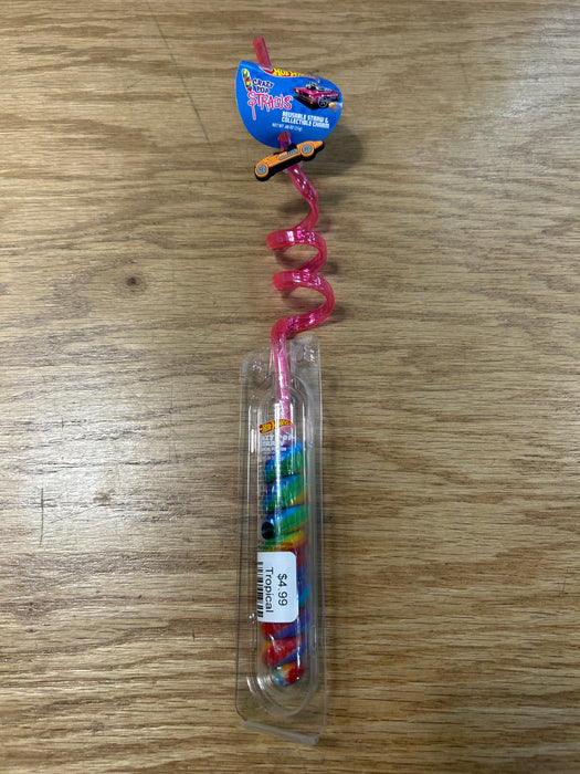 Hot Wheels Crazy Pop Straw Suckers w/ Hot Wheels Charm